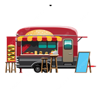 Hotte professionnelle dans food truck